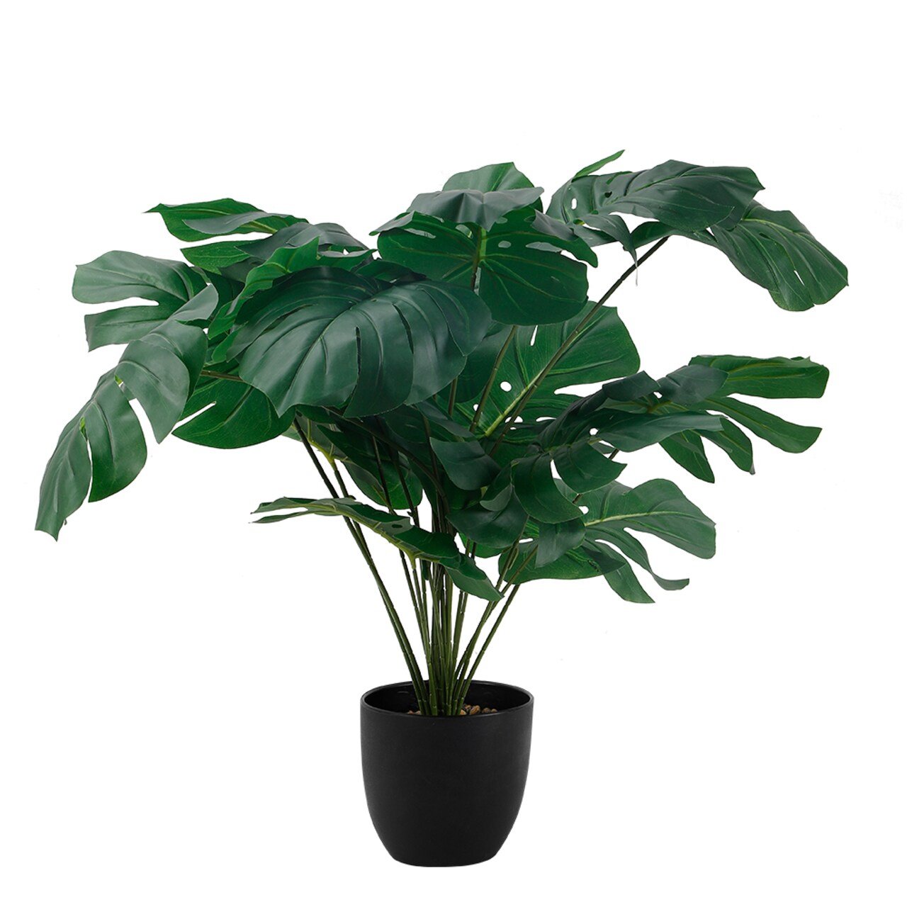 Living Real Looking Artificial Plant in Pot, Faux Plant for Indoor Decor, Green Potted Plant